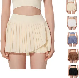 Womens Pleated Tennis Skirts with Pocket Shorts High Waisted Skorts Lightweight Golf Skirt Flowy Athletic Skort 2025