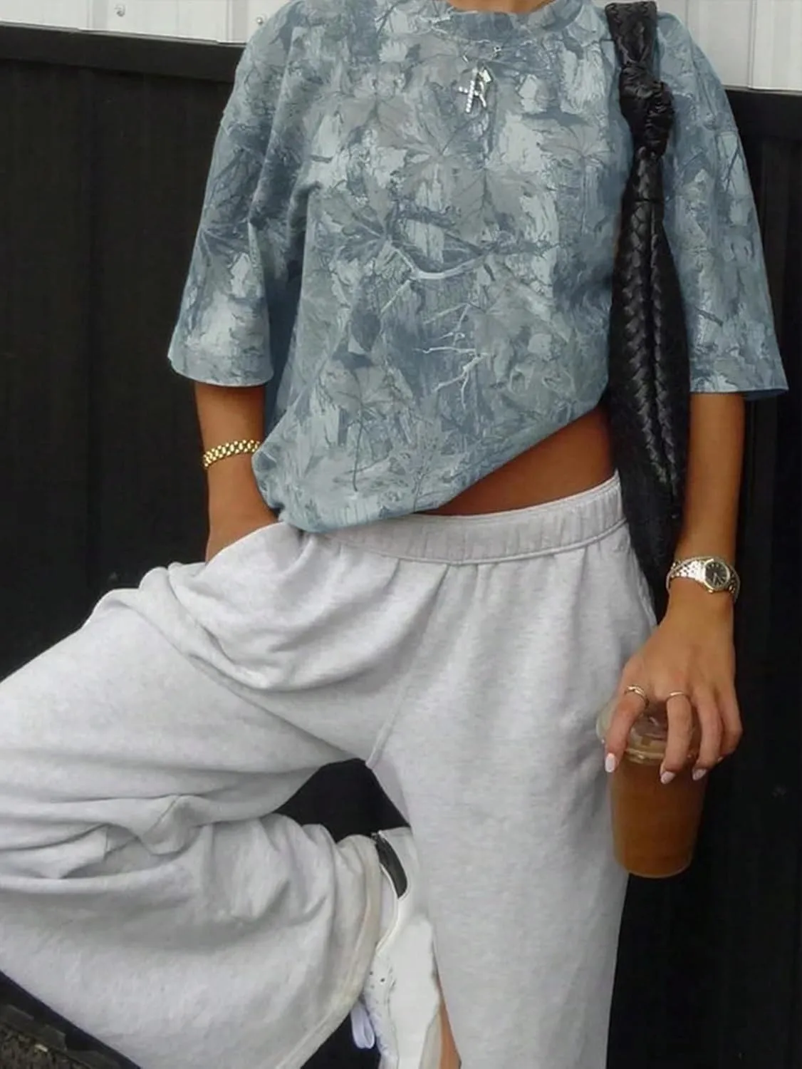 Women's Y2K Camo Print Shirts Oversized Camouflage Tops Crew Neck Basic T Shirt Casual Summer Blouse
