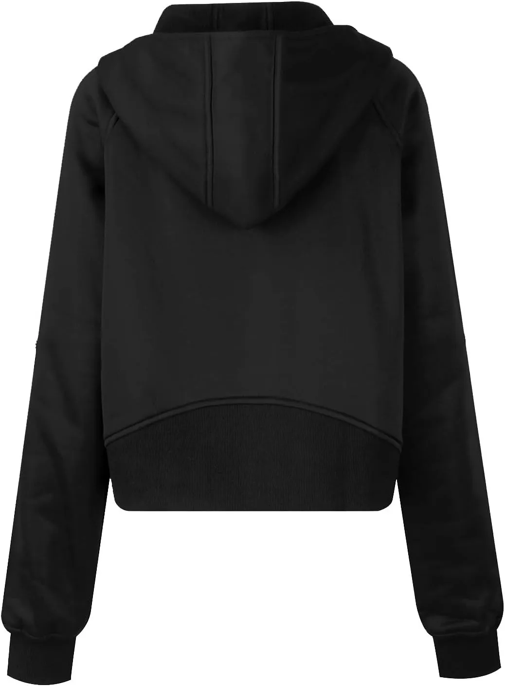 Womens Zip up Hoodies Trendy Long Sleeve Cropped Sweatshirt Jackets Casual Comfy Versatile Fall Tops Coat with Pocket