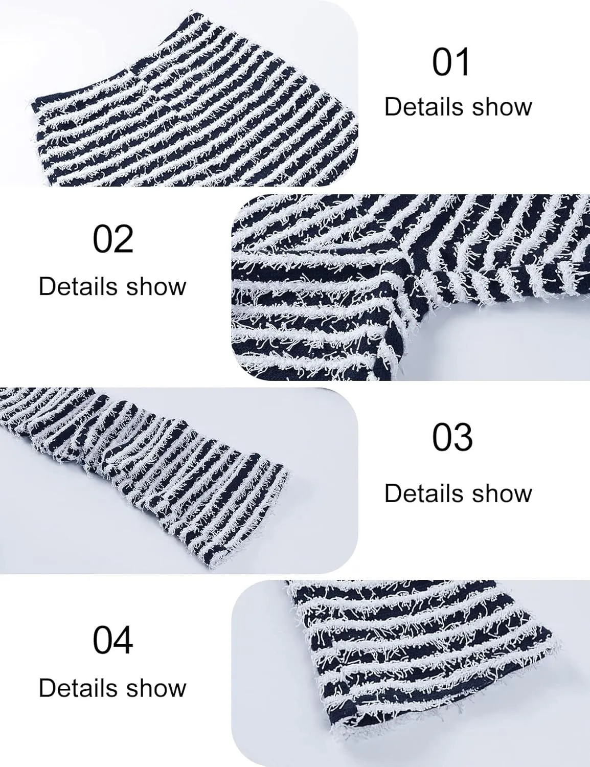 Yimoon Stacked Fuzzy Pants Women Black and White Zebra Print High Waisted Striped Y2K Leggings
